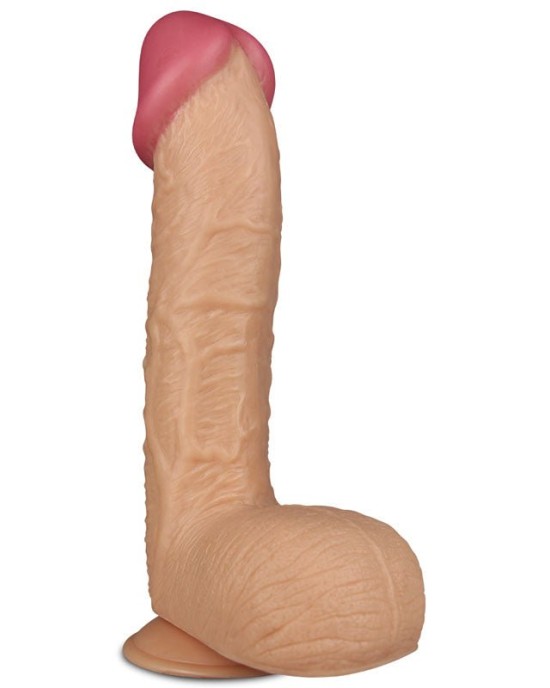 King Size 10.5 Inch Realistic Flesh Dildo