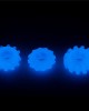 Lumino Play Glow in the Dark Blue Cock Rings - Set of 3