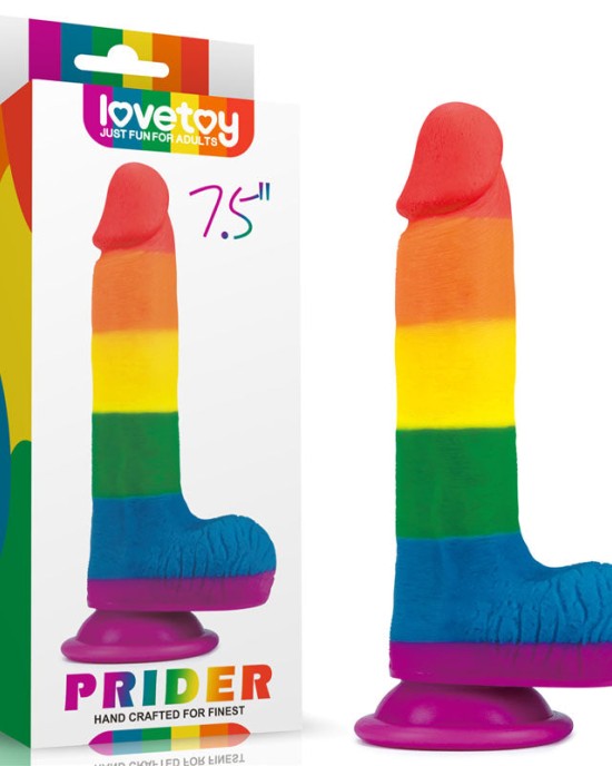 Prider 7.5 Inch Rainbow Dildo