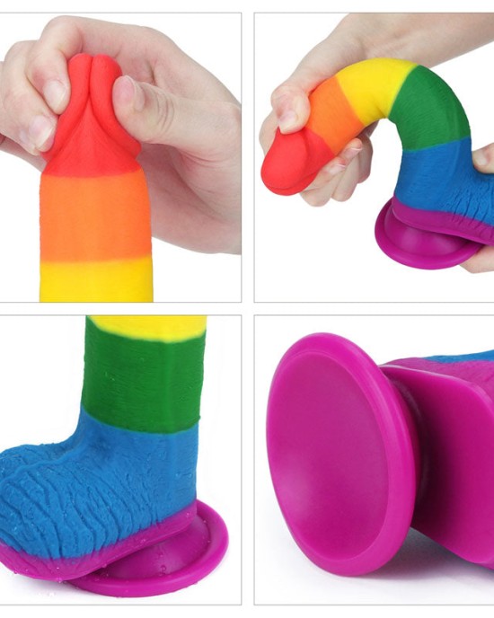 Prider 7.5 Inch Rainbow Dildo