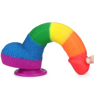 Prider 9 Inch Rainbow Dildo