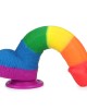 Prider 9 Inch Rainbow Dildo