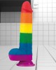 Prider 9 Inch Rainbow Dildo