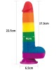 Prider 9 Inch Rainbow Dildo