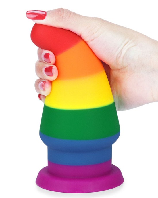 Prider 6 Inch Anal Rainbow Butt Plug