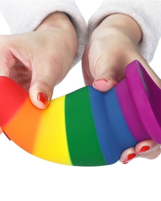 Prider 6 Inch Anal Rainbow Butt Plug