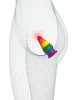 Prider 6 Inch Anal Rainbow Butt Plug