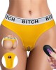 Ingen Remote Control Bitch Vibrating Panties – L – Yellow & White