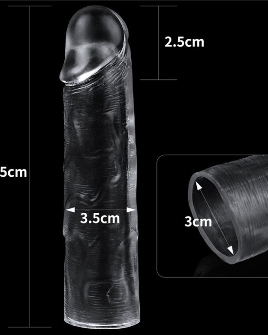 Flawless Clear 1 Inch Penis Extender Sleeve