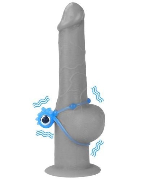 Lumino Play Vibrating Glow in the Dark Blue Cock Ring