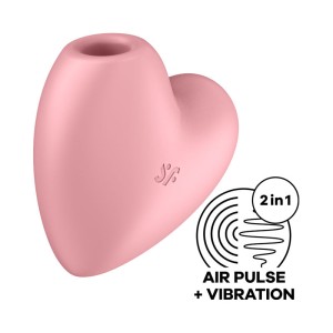 Satisfyer Cutie Heart - Light Red - Air Pulsation Stimulator with Vibration