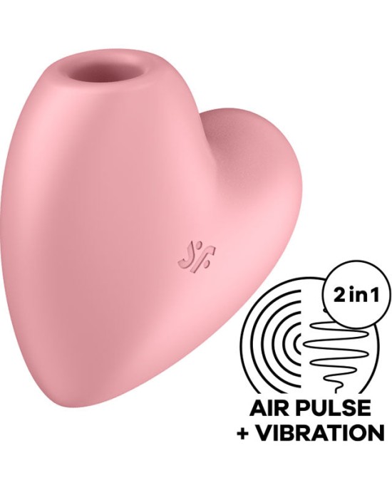 Satisfyer Cutie Heart - Light Red - Air Pulsation Stimulator with Vibration