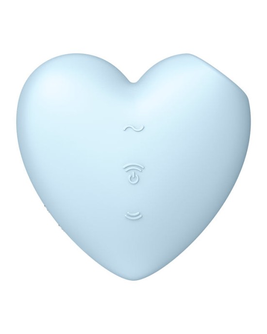 Satisfyer Cutie Heart - Blue - Air Pulsation Stimulator with Vibration