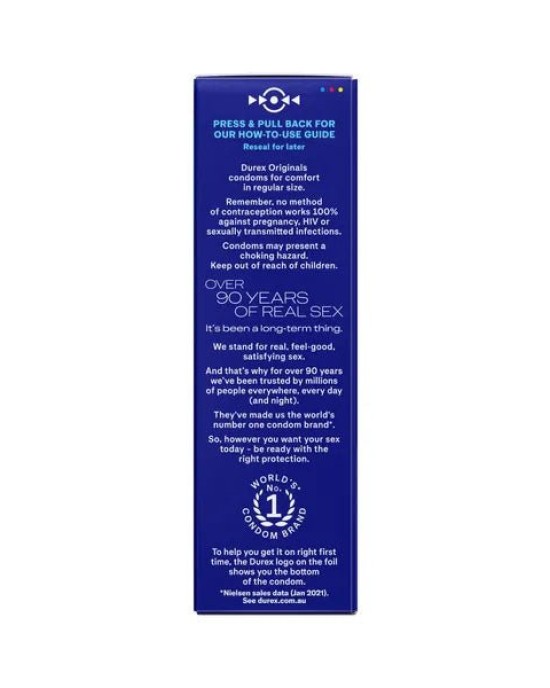 Durex Originals Regular Fit Condoms - 10 Pack + 2 Free