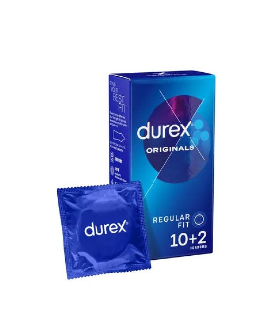 Durex Originals Regular Fit Condoms - 10 Pack + 2 Free