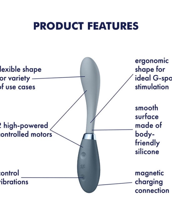 Satisfyer G-Spot Flex 3 Vibrator - Grey