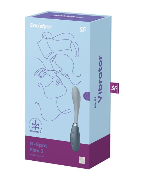 Satisfyer G-Spot Flex 3 Vibrator - Grey