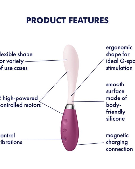 Satisfyer G-Spot Flex 3 Vibrator - Red