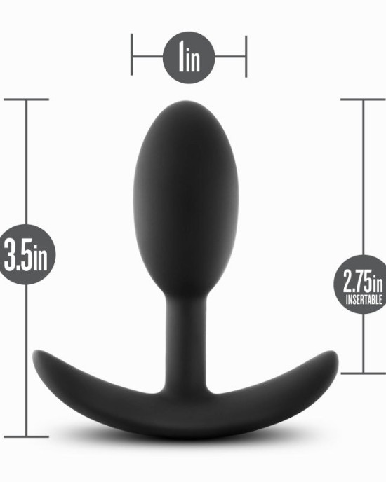 Anal Adventures Platinum Vibra Slim Plug - Small