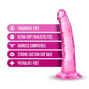 B Yours Plus Lust N Thrust 8 Inch Dong - Pink