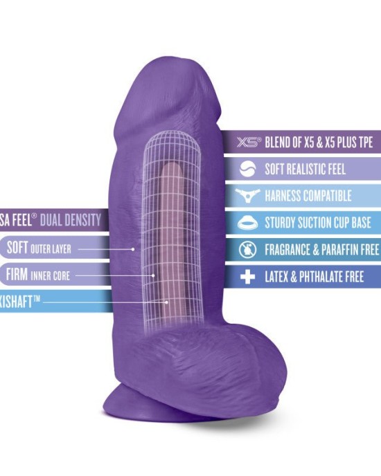 Au Naturel Bold Chub 10 Inch Dong - Purple