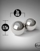 Noir - Stainless Steel Kegel Balls - Set of 2