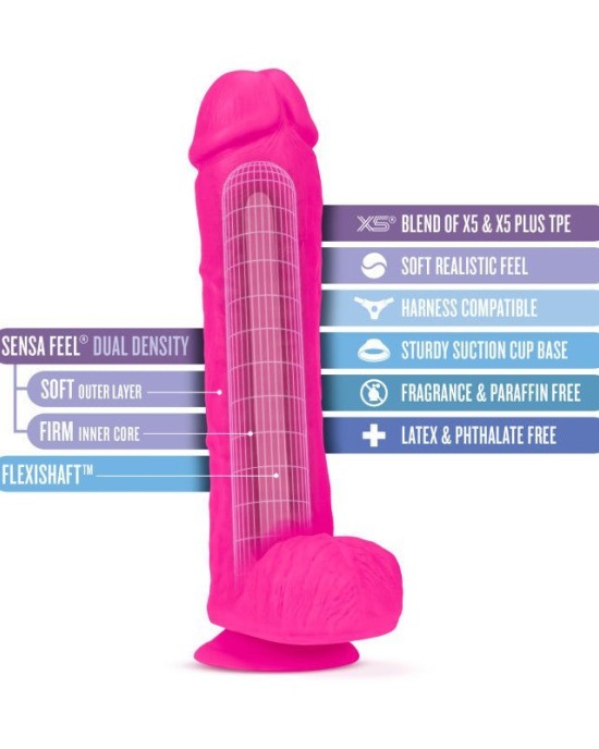 Au Naturel Bold Big John 11 Inch Dong - Pink