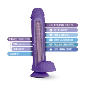 Au Naturel Bold Big John 11 Inch Dong - Purple