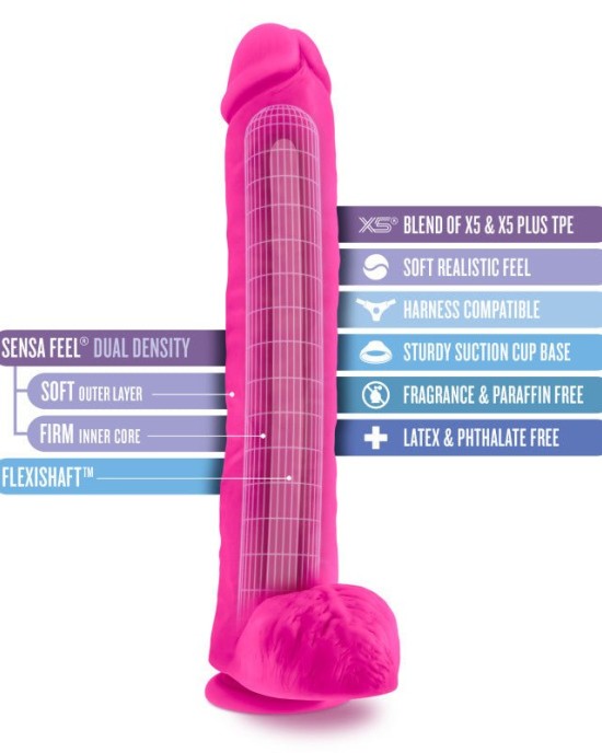 Au Naturel Bold Daddy 14 Inch Dong - Pink