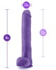 Au Naturel Bold Daddy 14 Inch Dong - Purple