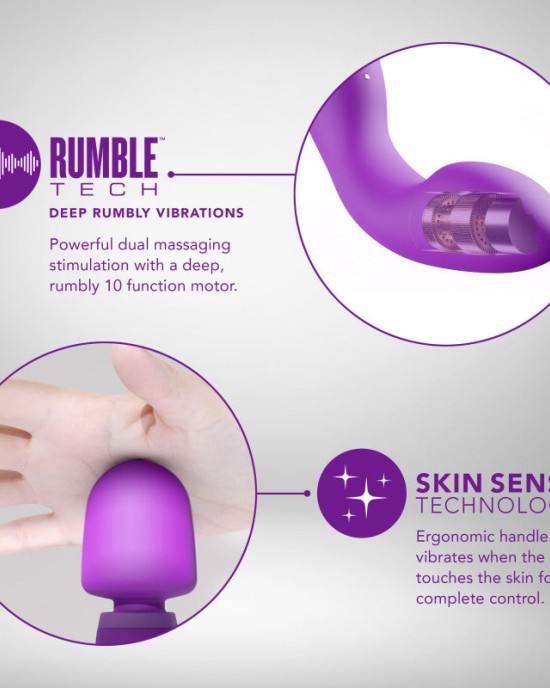 Wellness Dual Sense Massage Wand - Purple