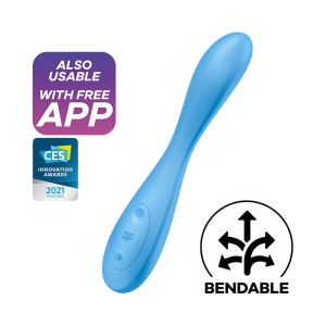 Satisfyer G-Spot Flex 4 Multi Vibrator with App Control - Blue