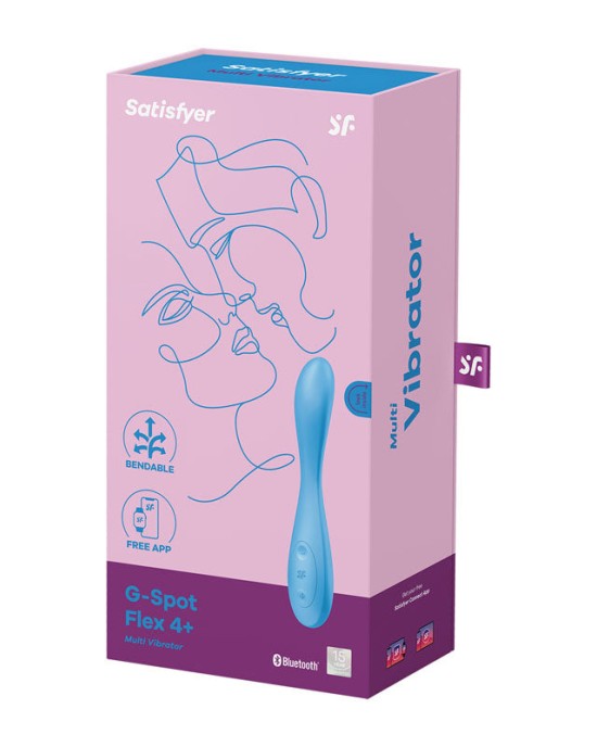 Satisfyer G-Spot Flex 4 Multi Vibrator with App Control - Blue