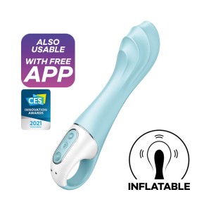 Satisfyer Air Pump Vibrator 5 with App Control - Blue