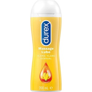 Durex Massage Lube 2in1 - Sensual Lubricant with Ylang Ylang 200ml