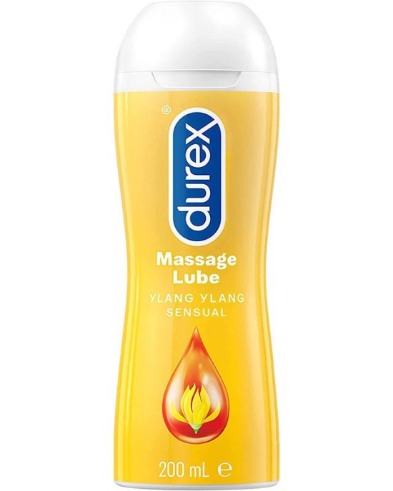 Durex Massage Lube 2in1 - Sensual Lubricant with Ylang Ylang 200ml