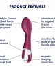 Satisfyer Hot Spot G-Spot Heated Vibrator with App Control - Red