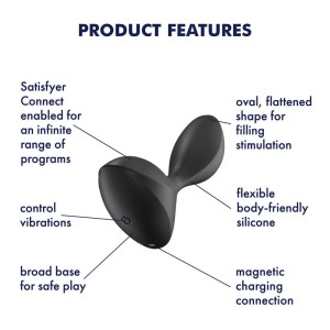 Satisfyer Sweet Seal Vibrating Anal Plug - Black