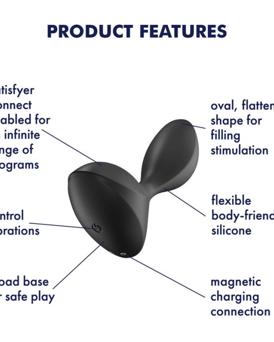 Satisfyer Sweet Seal Vibrating Anal Plug - Black