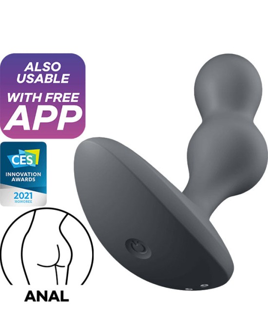 Satisfyer Deep Diver Vibrating Anal Plug with with App Control - Black