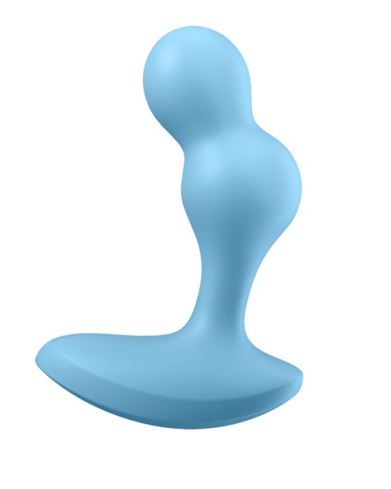 Satisfyer Deep Diver Vibrating Anal Plug with App Control - Light Blue