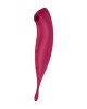 Satisfyer Twirling Pro+ Air Pulse Clitoral Vibrator with App Control - Dark Red