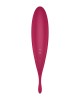 Satisfyer Twirling Pro+ Air Pulse Clitoral Vibrator with App Control - Dark Red