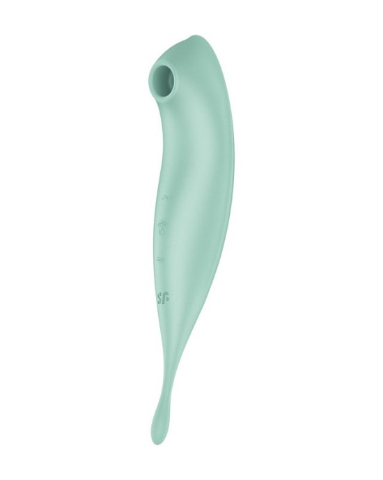 Satisfyer Twirling Pro+ Air Pulse Clitoral Vibrator with App Control - Mint