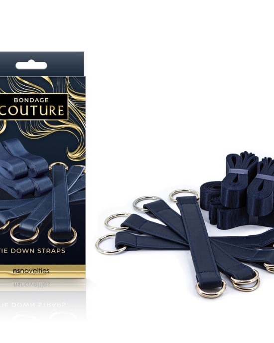 Bondage Couture Tie Down Strap Restraints - Blue