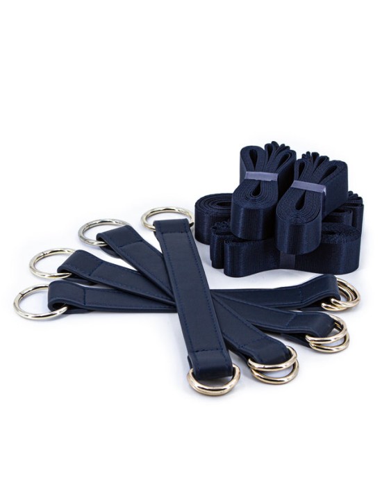 Bondage Couture Tie Down Strap Restraints - Blue