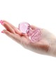 Crystal Rose - Pink 9cm Glass Butt Plug