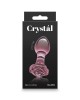 Crystal Rose - Pink 9cm Glass Butt Plug