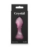 Crystal Rose - Pink 9cm Glass Butt Plug