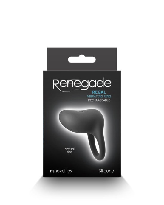 Renegade Regal Vibrating Cock Ring - Black